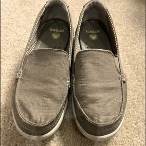 Crocs canvas loafers size 6.5